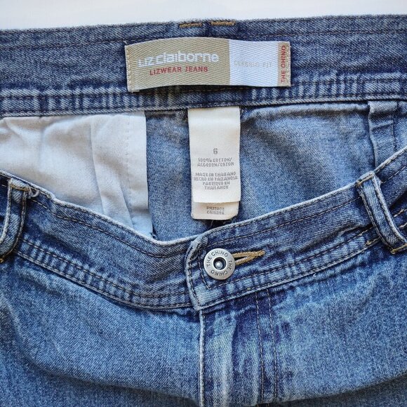 Vintage Chino High Waisted Mom Jeans ColorBlock Patchwork Boho Women's Size 6 - Picture 6 of 7